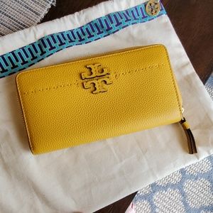 TORY BURCH MCGRAW ZIP WALLET